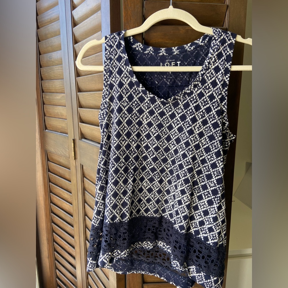 Loft Tank with Crochet bottom